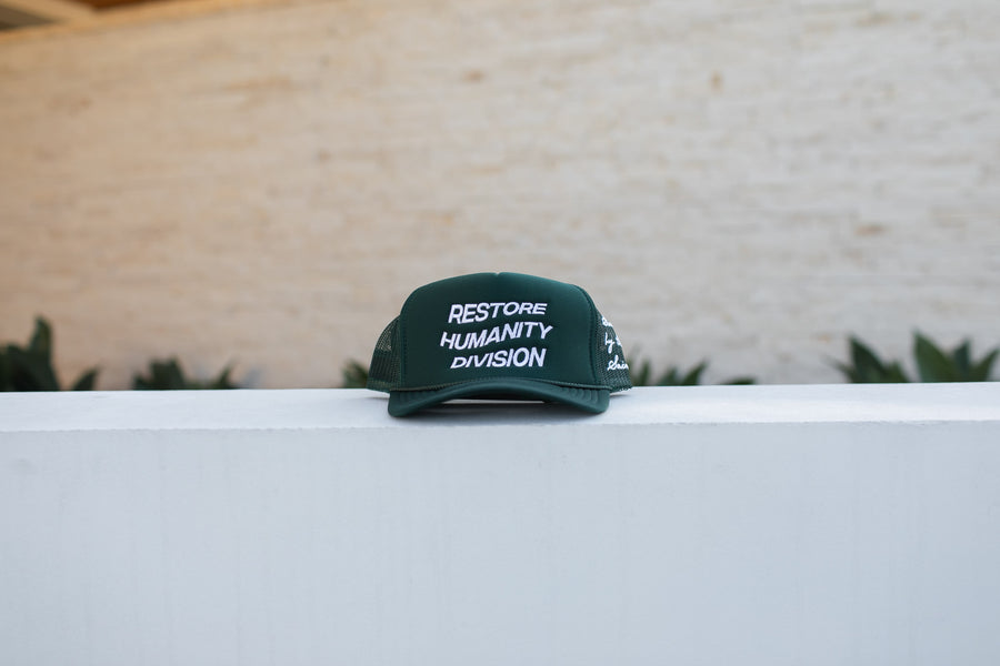 R.H.D. Trucker Hat - Dark Green