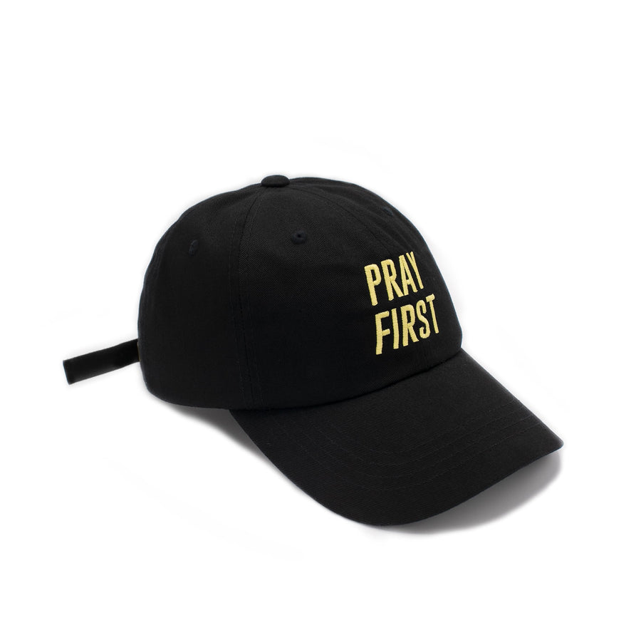 PRAY FIRST in Black + Yellow